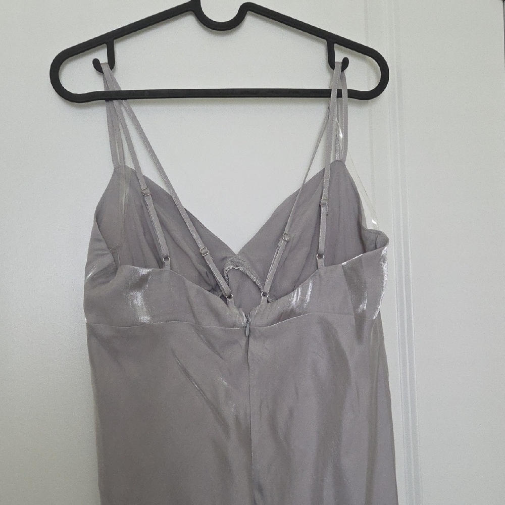 Wild Fable Silverish Gray Chemise Soft Fabric Sleek Design - Picture 4 of 13